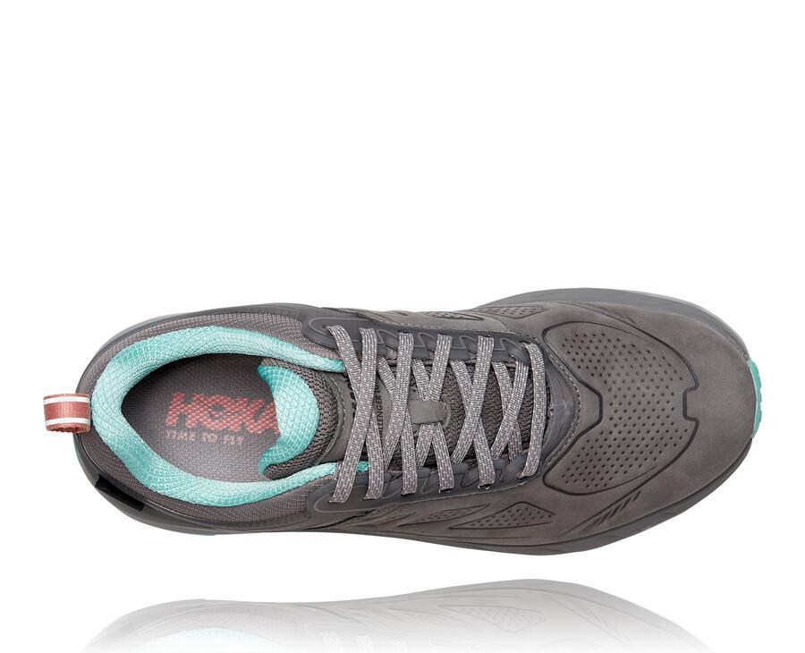 Tenis Hoka One One Trail Mujer Grises - Challenger Bajos Gore-Tex - URNB38624